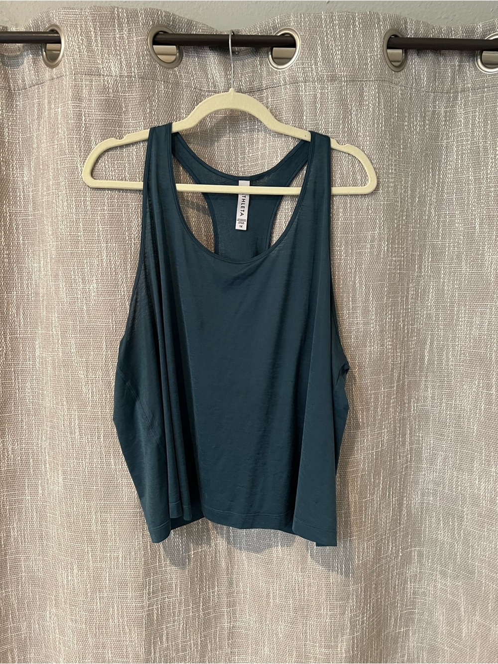 Athleta Vapor Scoop Tank 1x Sequoia Blue